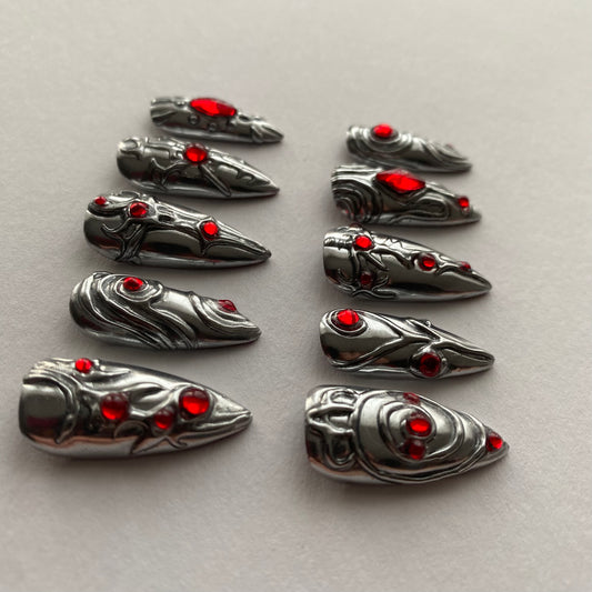 Githyanki Silver Armor Set